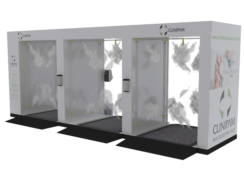 Cabine de Desinfecção Covid-19 modelo modular